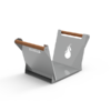 STEELLE STAINLESS STEEL FIREWOOD RACK