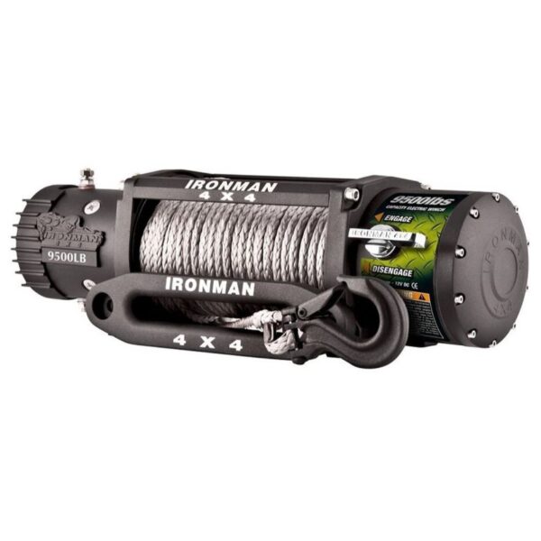 Ironman 4x4 Monster Winch 9500lb - 12V (With Synthetic Rope)