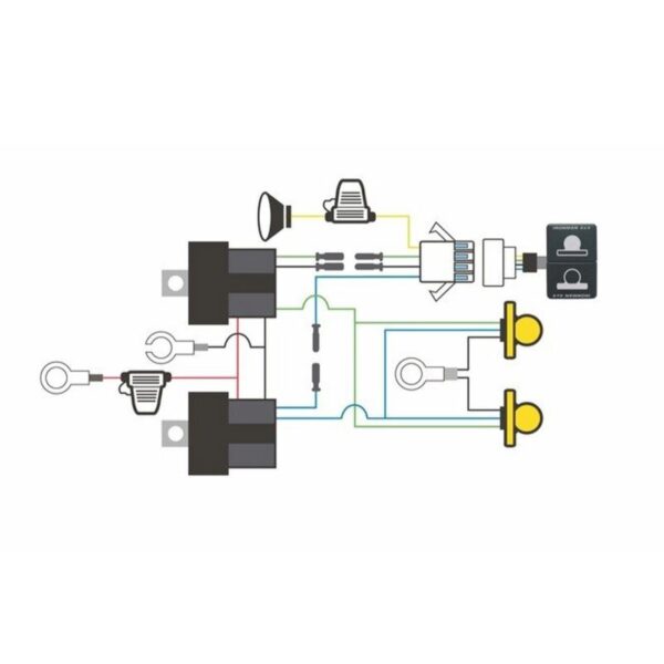 Ironman 4x4 Megatom Wiring Loom - Suits Set of Two (2) Megatom Lights